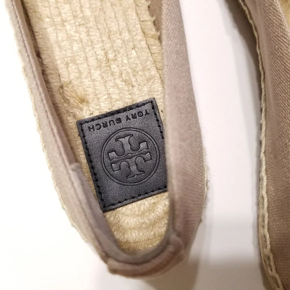 ✨NEW✨ Tory Burch Weston Flat Espadrilles in Natural/Black Size 9.5, 10